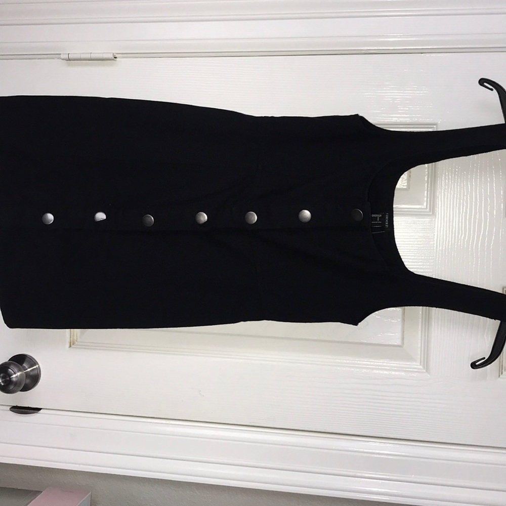 Button jean dress